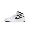 Zapatillas Air Jordan 1 Mid de Niño Blanco