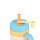 VASO SPLIT ROLER 650ML. Mostaza
