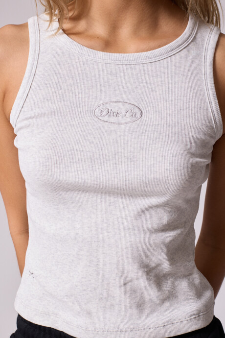 TOP LOREY DIXIE Gris Melange