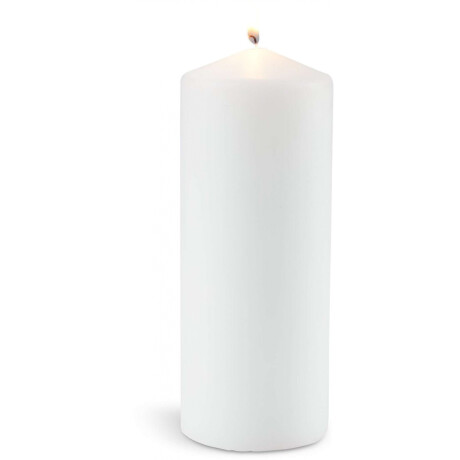 Vela pilar TORALF Ø8xA20 cm blanco Blanco