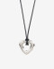 Collares Cortos Con Dijes Collar Corto Corazón - Plateado