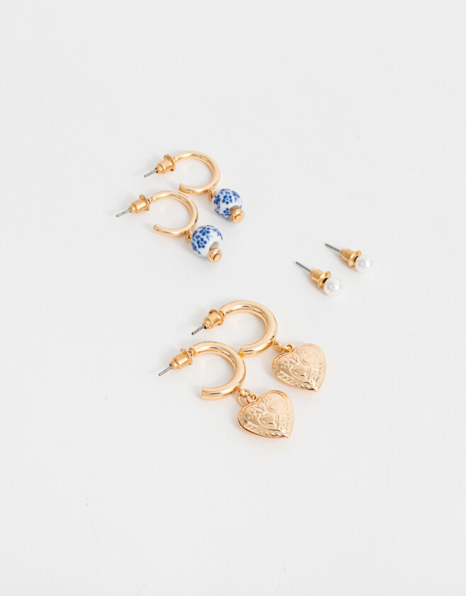 Aros Sets Vintage Sets De Aros Vintage - Dorado
