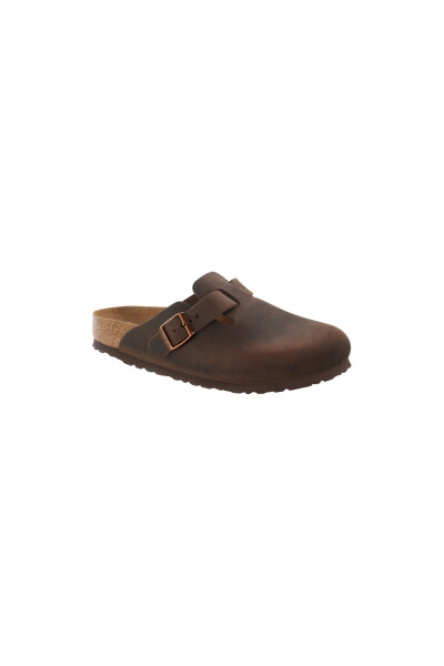 Zueco Boston Soft Footbed - Oiled Leather - Regular Habana