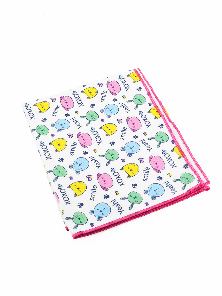 TOALLA MICROFIBRA MASCOTAS - MULTICOLOR 