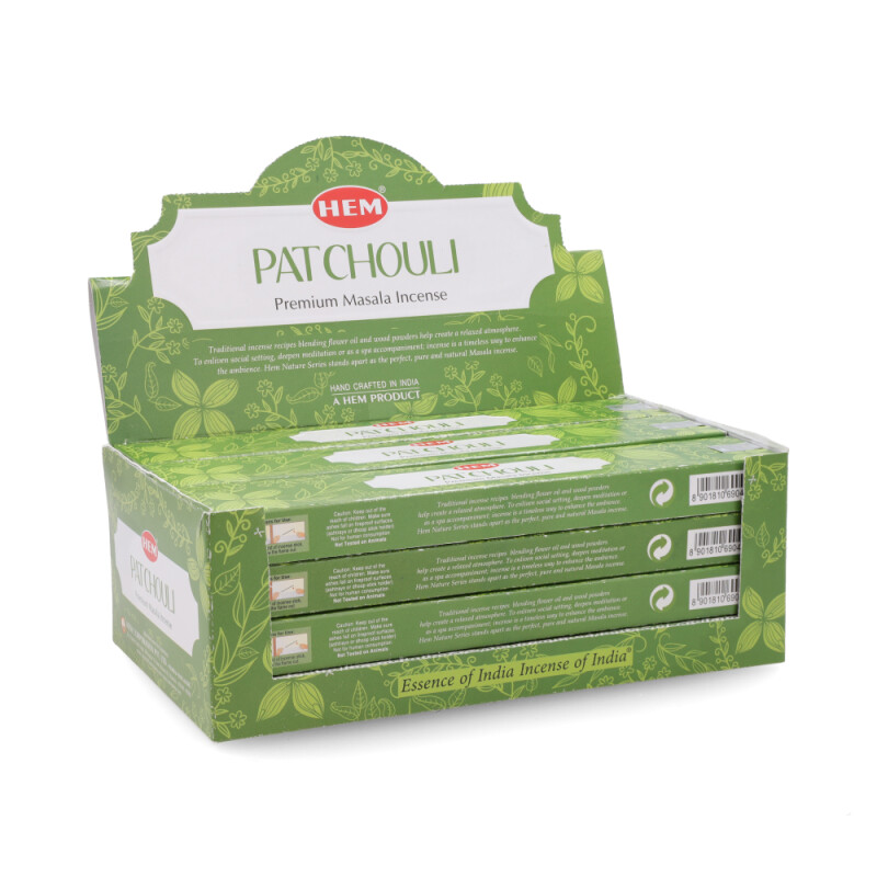INCIENSO HEM PREMIUM 15 GR X12 Patchouli