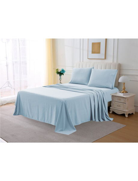 JGO SABANA ALG 144H FULL 140x190+30CM AZUL JGO SABANA ALG 144H FULL 140x190+30CM AZUL