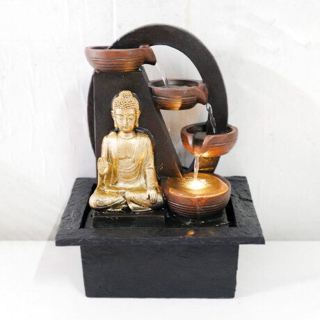 Fuente De Agua Buda Dorado 4 Caídas Fuente De Agua Buda Dorado 4 Caídas