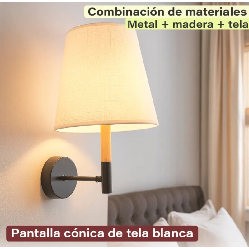 Aplique De Pared Colgante Túnez Negro Negro