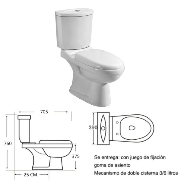 COMBO DE BAÑO INODORO CON MOCHILA + GRIFERIA DE DUCHA Y LAVATORIO + MUEBLE 60 CM CON MESADA DE LOZA Y ESPEJO COMBO DE BAÑO INODORO CON MOCHILA + GRIFERIA DE DUCHA Y LAVATORIO + MUEBLE 60 CM CON MESADA DE LOZA Y ESPEJO