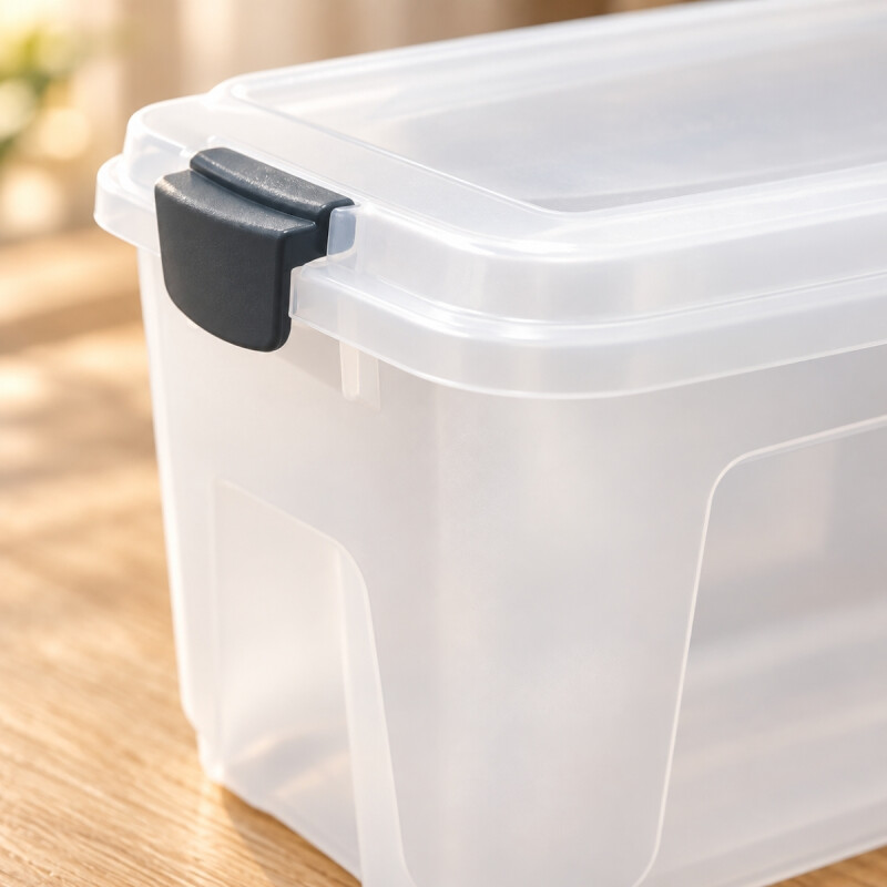 Set x3 Caja organizadora 30 lts Alta TRANSPARENTE