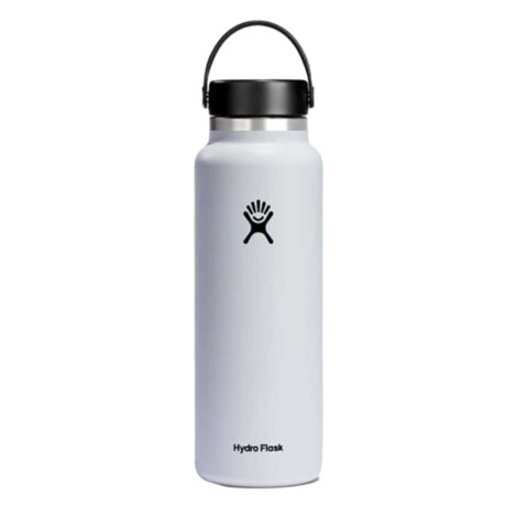 Botella Hydro Flask 40 Oz Wide Mouth 2.0 Flex Cap Blanco