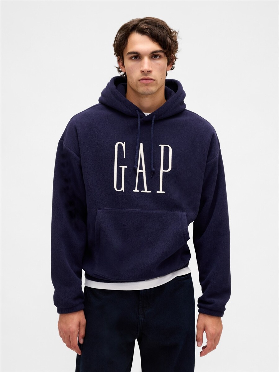 Canguro Polar Logo Gap Hombre - Navy Uniform 