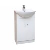 Mueble de pie 2 puertas blanco 50x47x85 cm Mueble De Pie 2 Puertas Blanco 50x47x85 Cm