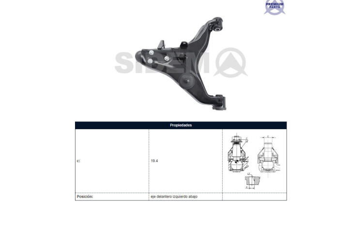 Parilla De Suspension Del Mitsubishi L200, Toyota Hilux 07-17 Izq Parilla De Suspension Del Mitsubishi L200, Toyota Hilux 07-17 Izq