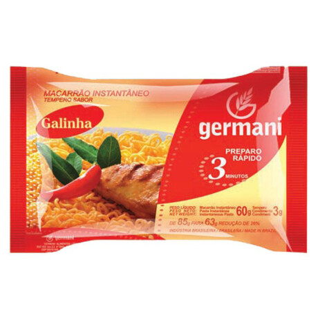 PASTA INSTANTANEA GERMANI 63G POLLO PASTA INSTANTANEA GERMANI 63G POLLO