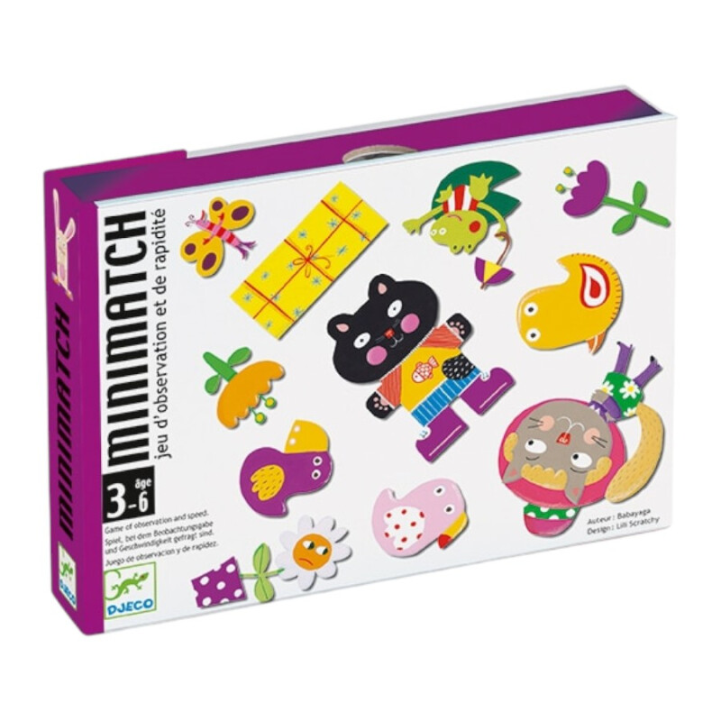 Juego de Cartas Infantil Minimatch Djeco Juego de Cartas Infantil Minimatch Djeco