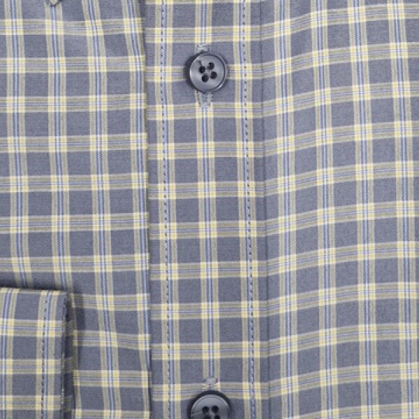 Camisa a Cuadros Gris y Amarillo