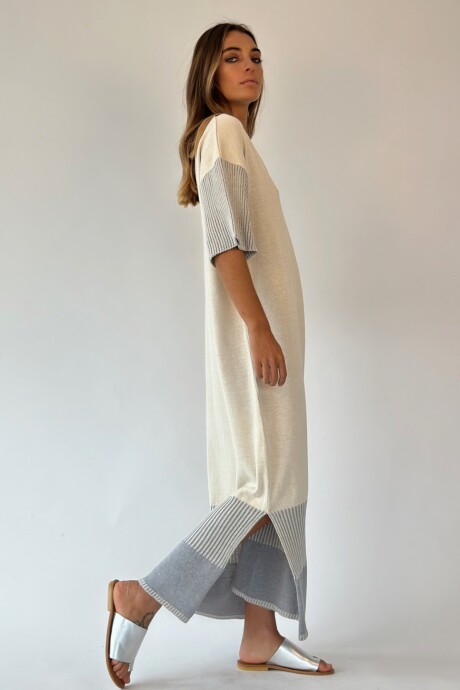 VESTIDO PALOMA CRUDO