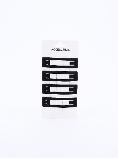 BROCHE SET X 4 NEGRO