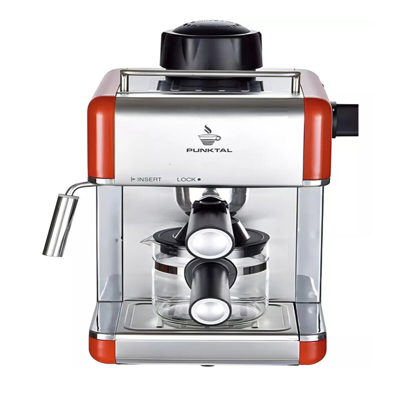 Cafetera Punktal PK-C103 automática roja y plata expreso 220V Cafetera Punktal Pk-c103 Automática Roja Y Plata Expreso 220v