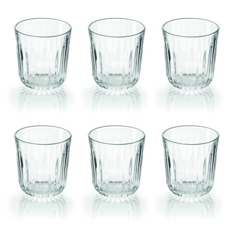 SET DE 6 VASOS VIDRIO TRANSPARENTE GUZZINI