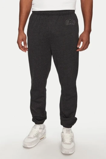 Pantalon Deportivo Con Felpa Logo Gap Hombre New Charcoal Grey