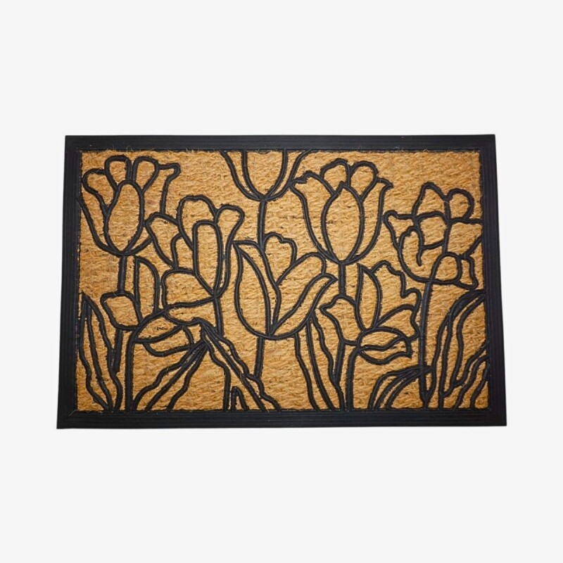 Felpudo coco/goma 40x60 cm TULIPANES
