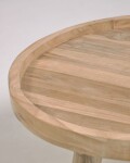Mesa de centro redonda Glenda madera maciza teca Ø 55 cm Mesa de centro redonda Glenda madera maciza teca Ø 55 cm