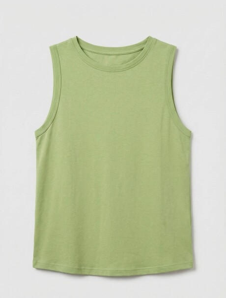 MUSCULOSA INFANTIL UNISSEX BÁSICA VERDE