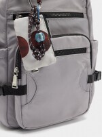 Mochila De Nylon Con Colgante crudo