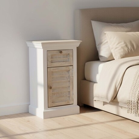 MESA DE LUZ MADERA BLANCO EZIO