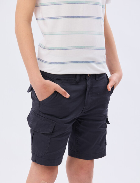 BERMUDA CARGO SPANDEX Azul