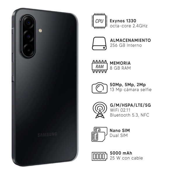 Samsung Galaxy A17 8/256gb 5g CEL SAMSUNG A17 5G 8/256GB NEGRO