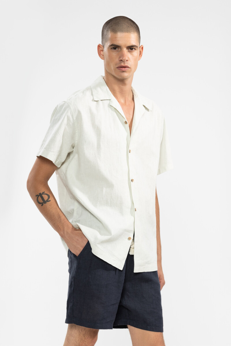 PREMIUM LINEN SHORTS Navy