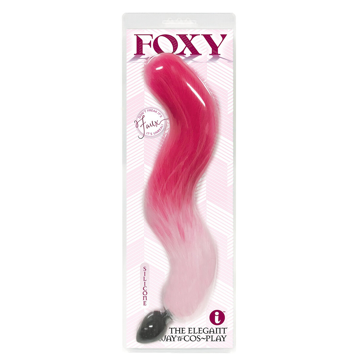 Foxy Plug Anal Silicona Cola de Zorro Rosa 