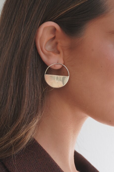 Medio Círculo Earrings Mini Alpaca
