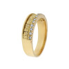 Anillo nido de luz en oro amarillo 18k con brillantes Anillo nido de luz en oro amarillo 18k con brillantes