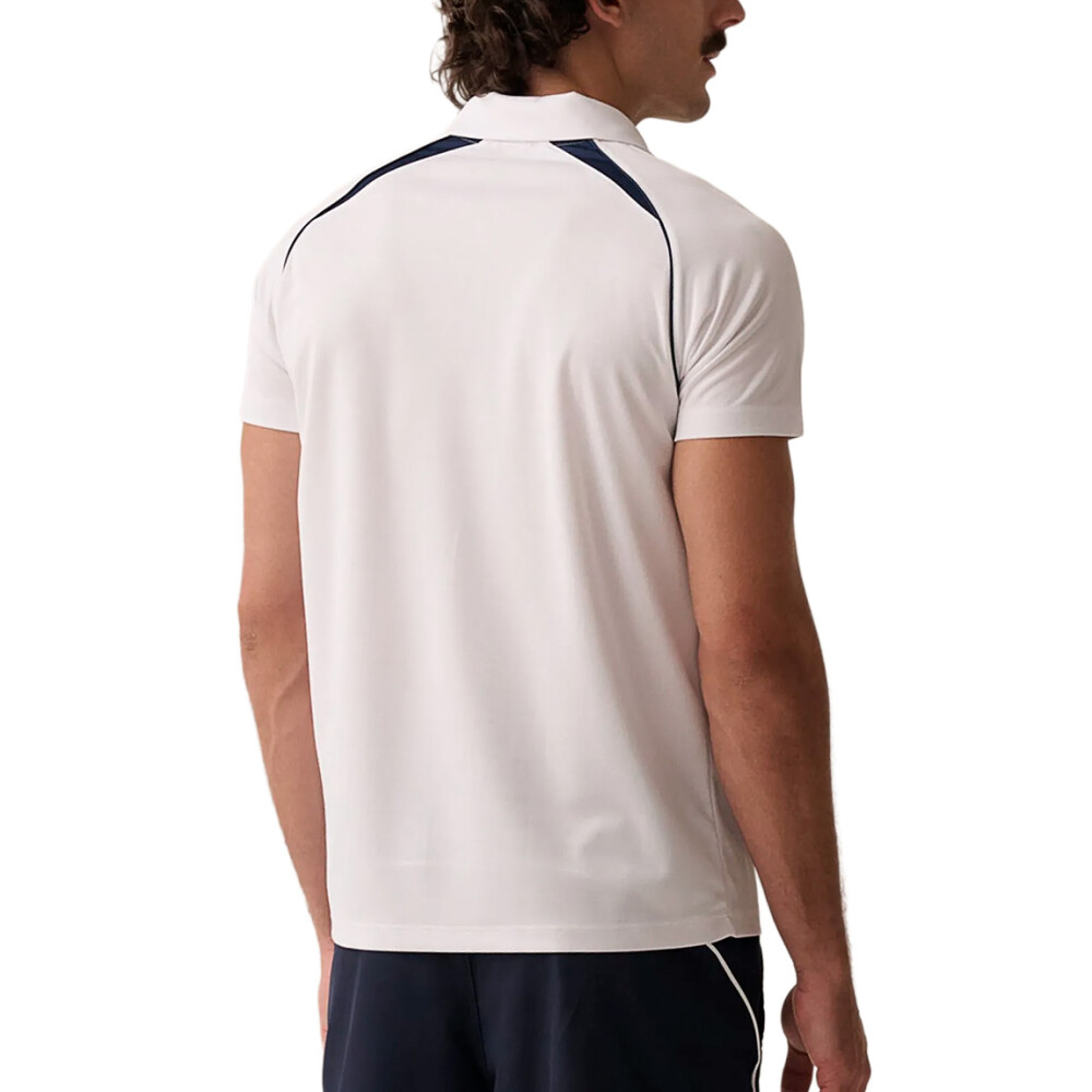 Fila Remera manga corta Polo tennis Line ii Hombre - Blanco/Marino Blanco-Marino