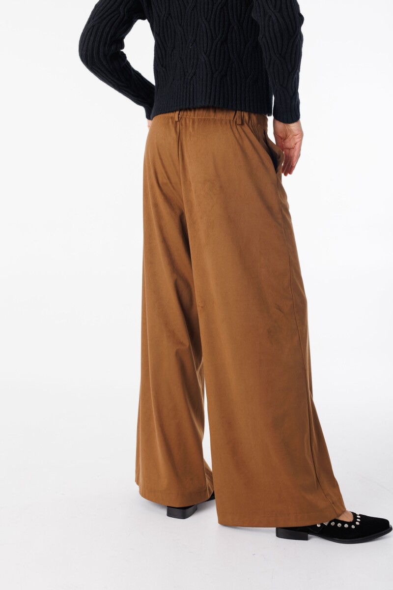Pantalon Suede Camel
