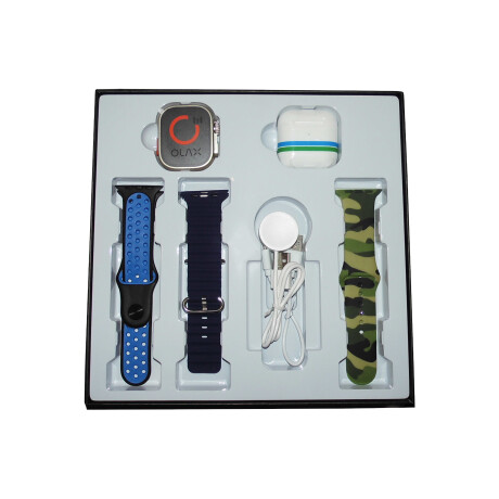 Olax - Smartwatch 8 Ultra 49 Mm - Wifi. Bluetooth. Android / Ios. Auriculares Inalámbricos, 2 Correa 001