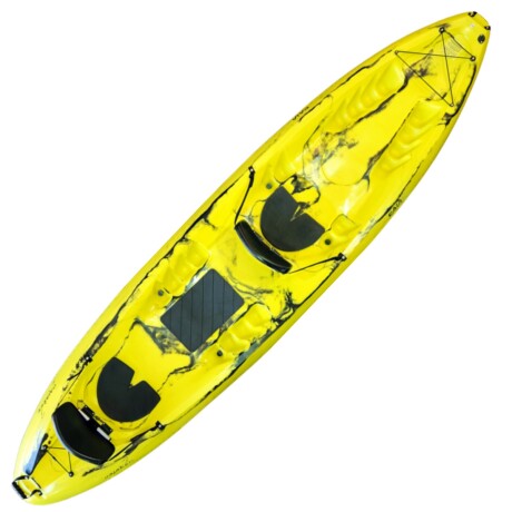 Kayak Raia triplo 2 adultos + 1 niño - Caiaker Amarillo neon
