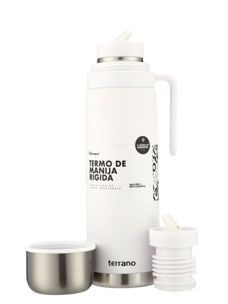 Termo 1Lt. Premium Manija Rigida Blanco