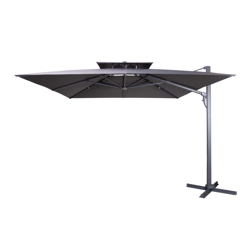 SOMBRILLA ALUM 3*3M ALUMINIO GRIS CHESTER