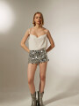 Short Minito Plateado
