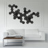 Set Cuadro Calado Mural gigante Moderno Living Decorativo Hexagonos Madera MDF Imback Color Negro Set Cuadro Calado Mural gigante Moderno Living Decorativo Hexagonos Madera MDF Imback Color Negro