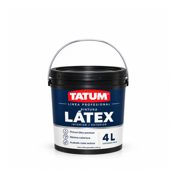 PINTURA PROFESIONAL LATEX INTERIOR - EXTERIOR 4 LITROS TATUM Pintura Profesional Latex Interior - Exterior 4 Litros Tatum