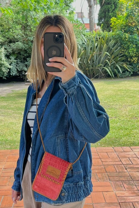 Cel Bag Crocco Frambuesa