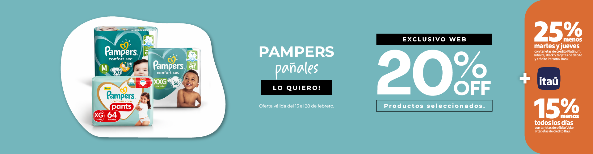 Pampers 20%