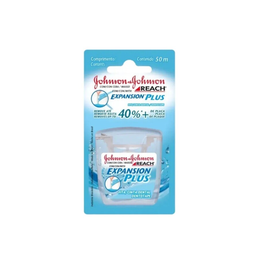 Hilo Dental Reach Expansion Plus Encerado 50 m - Johnson & Johnson Hilo Dental Reach Expansion Plus Encerado 50 m - Johnson & Johnson