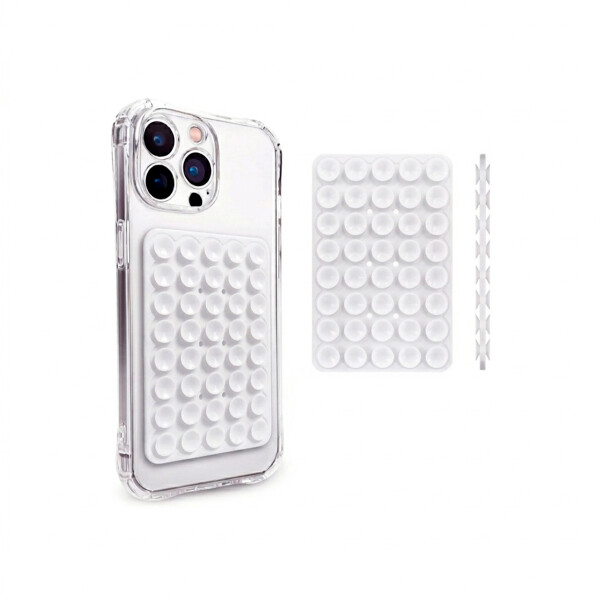 Soporte ventosa doble para celular color blanco Soporte Ventosa Doble Para Celular Color Blanco